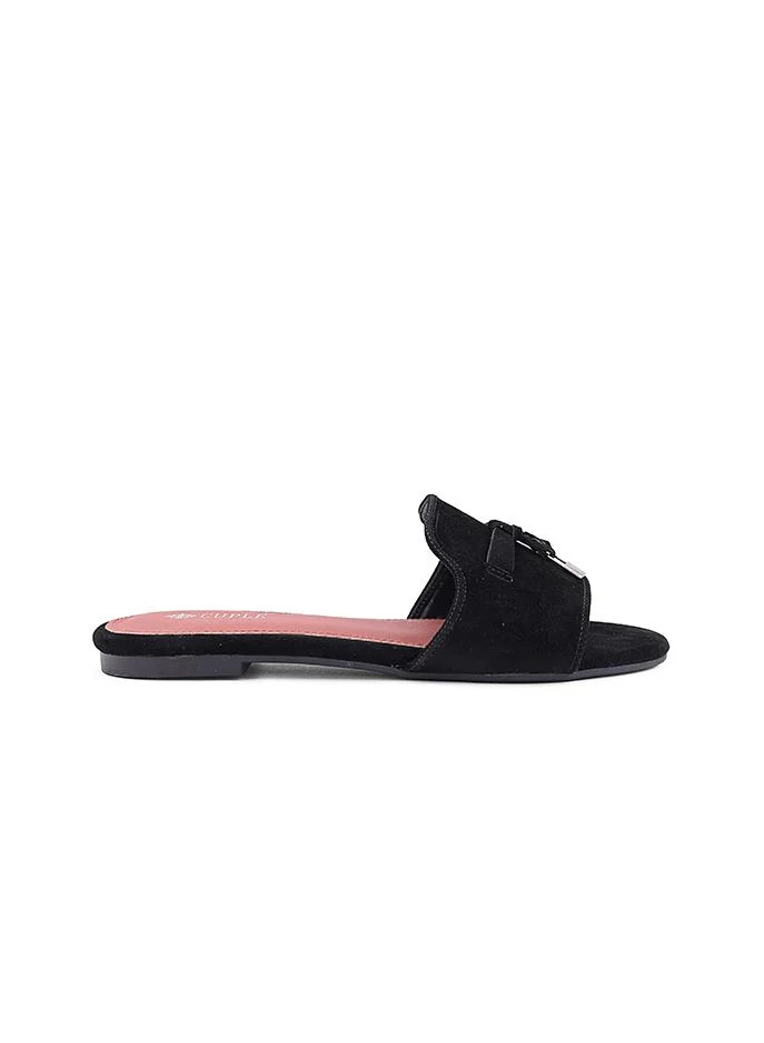 كابلي Women Buckle Detail Flat Slides
